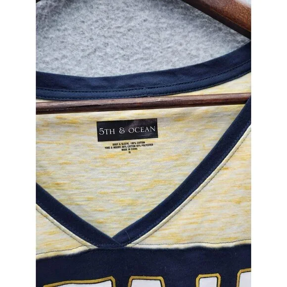 Utah Jazz 5th & Ocean V-Neck Short Sleeve Womens T-Shirt - Picture 2 of 4